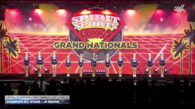 Champion Allstars - Jr Empire [2026 L3 Junior - D2 - Small - A Day 3] 2026 Spirit Sports Grand Nationals
