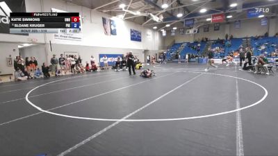 110 lbs 5th Place Match - Katie Simmons, Mount Olive vs Sloane Kruger, Presbyterian