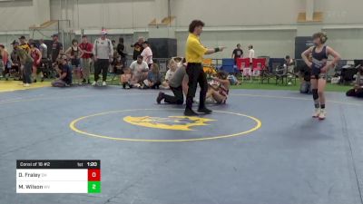 85-J lbs Consi Of 16 #2 - Daylin Fraley, OH vs Maverik Wilson, WV