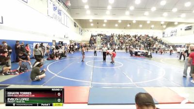 135 lbs Round 3 - Ismayri Torres, Santa Ana Wrestling Club vs Evelyn Lopez, Freight Train WC