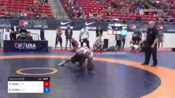 74 kg Consi Of 32 #2 - Sean Howk, Mustang Wrestling Club vs Kolbi Caffey, Carbondale Wrestling Club