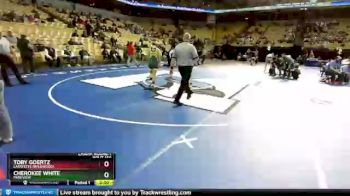 125 Class 2 lbs Champ. Round 1 - Toby Goertz, Lafayette (Wildwood) vs Cherokee White, Parkview