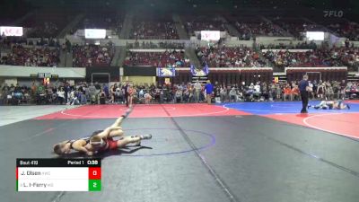 123 lbs Cons. Round 3 - Lukas Ivey-Ferry, Montana Disciples vs Justyce Olsen, Heights Wrestling Club