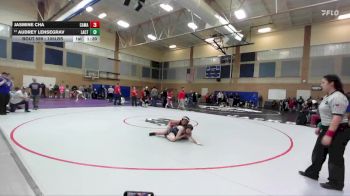 105lbs Champ. Round 3 - Jasmine Cha, Camas (Girls) vs Audrey Lensegrav, La Center (Girls)