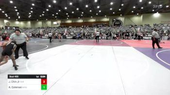 81 lbs Consi Of 8 #2 - Jeffrey Chin Jr, DUB Wrestling vs Adrian Coleman, Wrightwood Wrestling Club