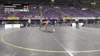 184 lbs Round 2 (6 Team) - Matthew Walsh, Harvard vs Brock Fettig, South Dakota State