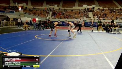 D2-132 lbs Cons. Round 2 - Sebastian Zieba, Willow Canyon vs Easton Vaughn, Mountain View - Marana