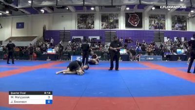 Maria Malyjasiak vs Jessica Swanson 2019 Pan IBJJF Jiu-Jitsu No-Gi Championship