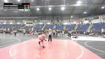 102 lbs Quarterfinal - Jaydyn Schommer, No Team vs Brody Vonholtum, Black Fox Wrestling Academy