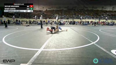 85 lbs 5th Place - Skyler Weathers, Hinton Takedown Club vs Wyatt Austin, Sperry Wrestling Club