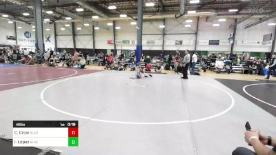 46 lbs Consolation - Colin Crow, Gladiator WC vs Isaiah Lopez, Black Fox Wrestling Academy