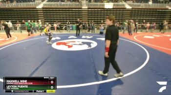 98 lbs Semifinal - Maxwell Wine, Cowboy Kids Wrestling Club vs Leyton Puente, CWC Thunder