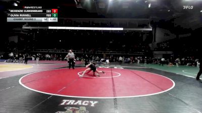 155 lbs Champ. Round 2 - Olivia Russell, Ponderosa vs Mckenzie Clinkenbeard, Enochs