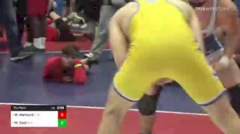 171 lbs 7th Place - Wyatt Merkord, Clovis vs Mckay East, Bakersfield