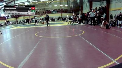 132 lbs Champ. Round 2 - Drew Roggie, St Christopher`s School vs Brandon Veno, Massillon Perry