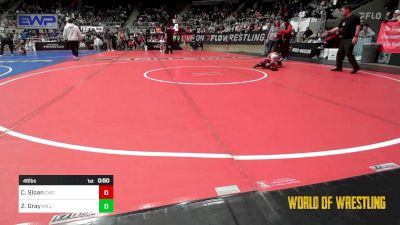 46 lbs Semifinal - Caden Sloan, Cowboy Wrestling Club vs Zeke Gray, Millard South