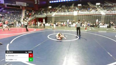 Rr Rnd 3 - Braxton Wilmes, Casper WC vs Holden Loden, Thermopolis WC