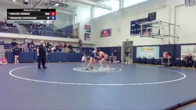 160 lbs Quarterfinal - Frances Porteous, University Of Providence vs Gracin Dennis, Treasure Valley CC