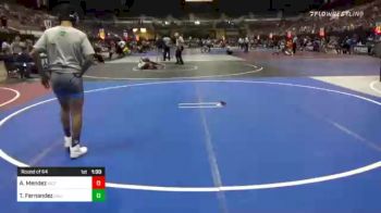 109 lbs Round Of 64 - Tristan Fernandez, California Grapplers vs Alexander Mendez, Victory Wrestling