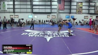 157 lbs Round 3 (3 Team) - Alex Riehl, SEAHAWKS WRESTLING vs Jose Salinas, NC PRIDE ELITE