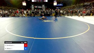 106 lbs Cons 64 #2 - Cooper Sandoval, NV vs Hayden Weiss, OH