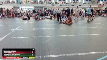 132 lbs Round 3 (6 Team) - Mason O`dell, Funky Monkey vs Yarmani Johnson, Beebe Trained Silver