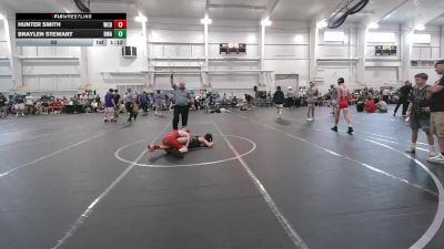 92 lbs Round 3 (8 Team) - Hunter Smith, Wrecking Crew Black vs Braylen Stewart, Donahue WA