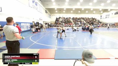 150 lbs Cons. Round 5 - Aarav Arora, Sunnyhills HS vs Jason Martinez, Valencia HS