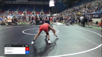 117 lbs Rnd Of 16 - Kailey Benson, Missouri vs Sierra Chiesa, Pennsylvania