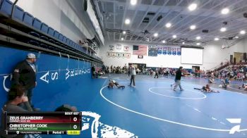 70 lbs Semifinal - Zeus Granberry, Cowboy Kids WC vs Christopher Cook, Camel Kids Wrestling