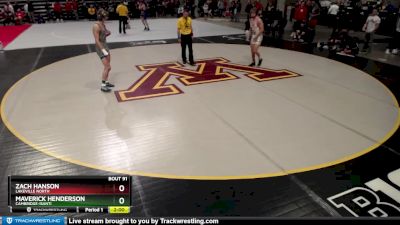 152 lbs Champ. Round 1 - Zach Hanson, Lakeville North vs Maverick Henderson, Cambridge-Isanti