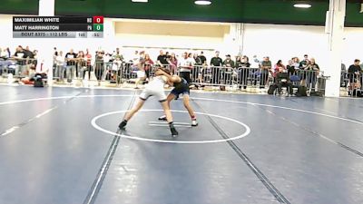 112 lbs Consi Of 16 #2 - Maximilian White, NC vs Matt Harrington, PA
