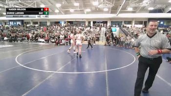 132 lbs Quarterfinal - Kaden Wilson, Grand County vs Durke Larsen, Manti