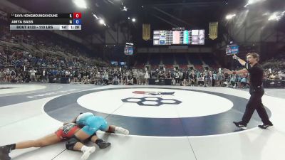 110 lbs Cons. Rd Of 32 - Saya Hongmoungkhoune, Illinois vs Amya Bass, Iowa