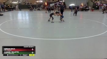 70 lbs Champ. Round 2 - Gabriel Gillette, Pacific Wrestling vs Adrian Baca, Iron Knights