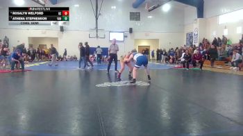 Girls 152 lbs Cons. Semi - Rosalyn Welford, George County High School vs Athena Stephenson, Vancleave High School