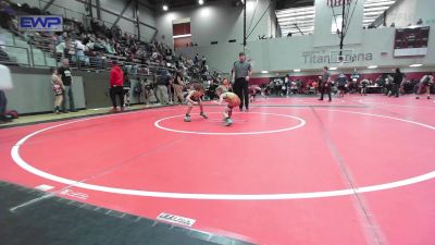 52 lbs Rr Rnd 2 - Barrett Smith, Owasso Takedown Club vs Kyng Walker, HURRICANE WRESTLING ACADEMY