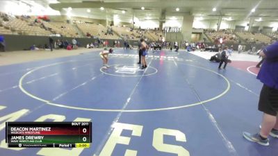 105 lbs Champ. Round 2 - Deacon Martinez, Wildcats Wrestling vs James Drewry, Wave Wrestling Club