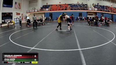 215 lbs Semifinal - Evan Gavin, St. Mary`s Ryken vs Douglas Johnson, St. Frances Academy