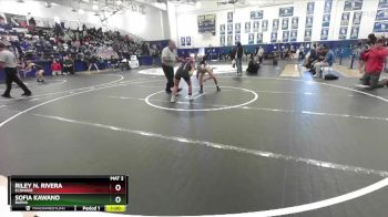 100 lbs Cons. Round 6 - Sofia Kawano, Buena vs Riley N. Rivera, Elsinore