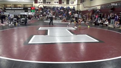190 lbs Quarterfinal - Donovan Hedrington, Atlantic vs Ryder Zdanczewicz, Fennimore