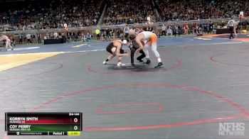 D4-144 lbs Champ. Round 1 - Coy Perry, Hudson Area HS vs Korbyn Smith, Munising HS