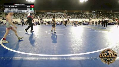 55 lbs Consolation - Collin Gandee, NORTH DESOTO WRESTLING ACADEMY vs Rocky Johnson, Team Of Hard Knox