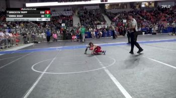 55 lbs Champ. Round 1 - Emma Shay, Neodesha vs Breckyn Tripp, Ellsworth County Kids Wrestling