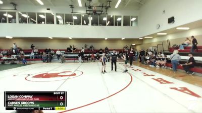 74 lbs Cons. Semi - Logan Conway, Lake Stevens Wrestling Club vs Carsen Grooms, Port Angeles Wrestling Club