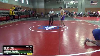 165 lbs Cons. Round 4 - Romer Pugh, Wisconsin - Stevens Point vs Nichloas Krauss, Lincoln Memorial University