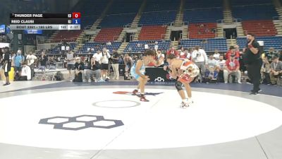 165 lbs Cons. Sub-quarters - Thunder Page, Kansas vs Reid Clausi, New Jersey