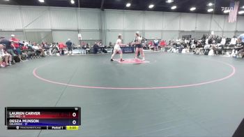 155 lbs Placement Matches (8 Team) - Lauren Carver, Ohio Red vs Desza Munson, Colorado