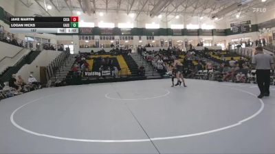 157 lbs Quarters & 1st Wb (16 Team) - Jake Martin, Central (Carroll) vs Logan Hicks, Cass