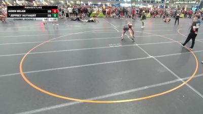 150 lbs Champ. Round 1 - Aiden Milam, Unattached vs Jeffrey Huyvaert, Unattached